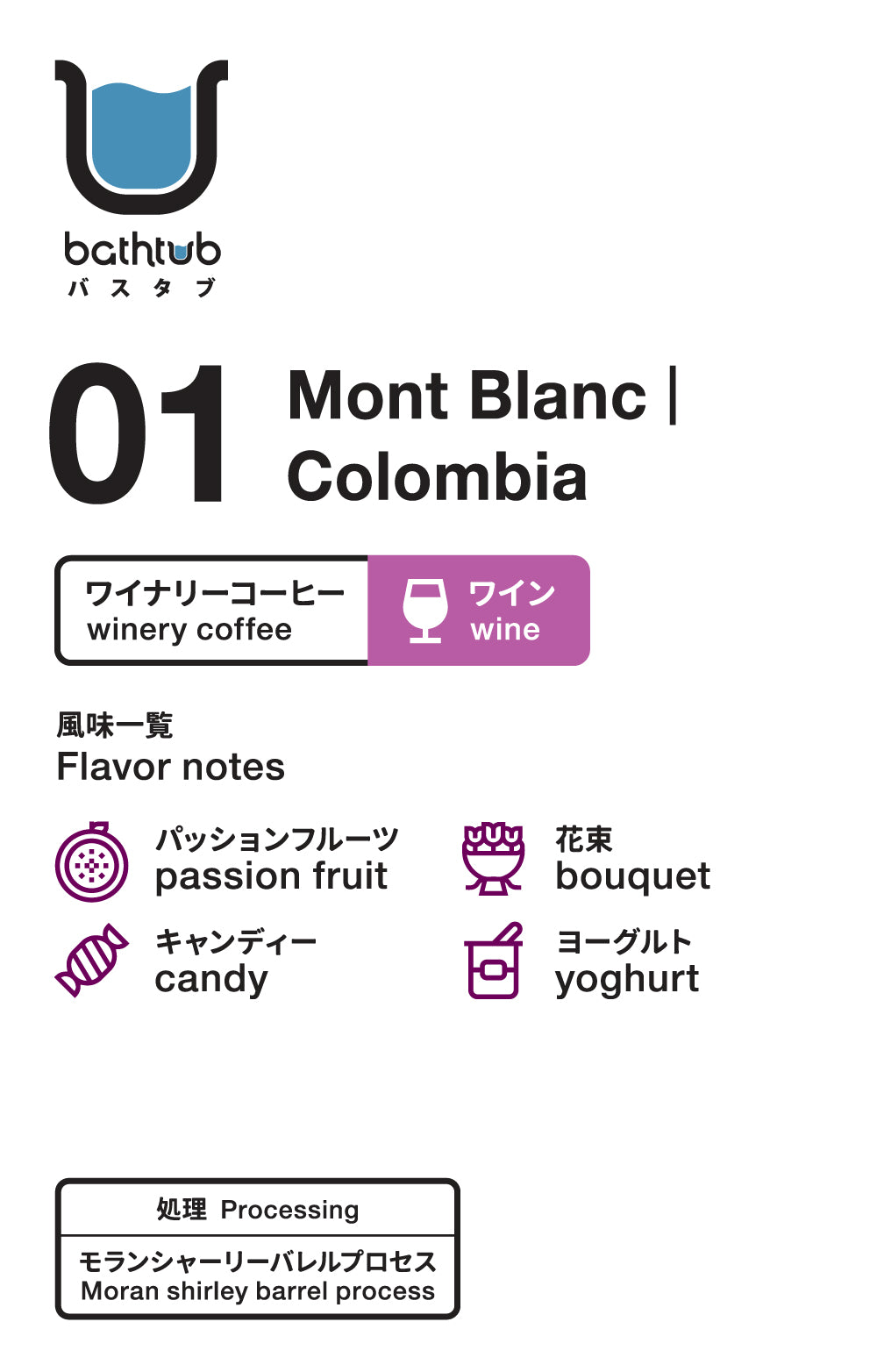 ①酒香咖啡｜Mont Blanc Columbia Winery Coffee (WINE)